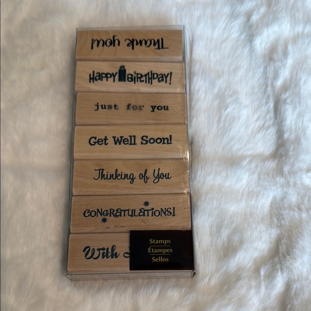 Recollections Wooden Stamp Set